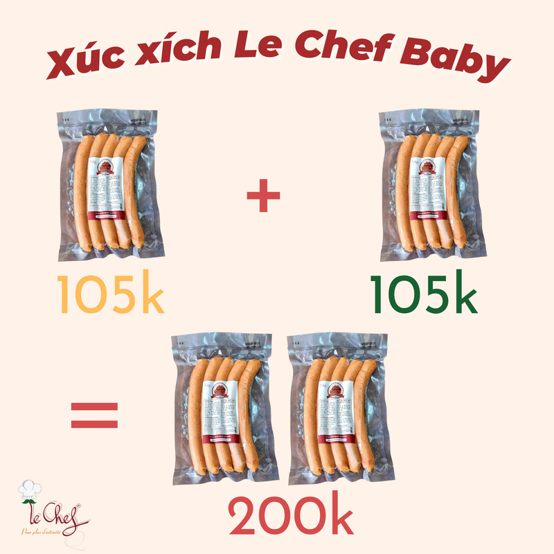 XÚC XÍCH LE CHEF BABY (500G)
